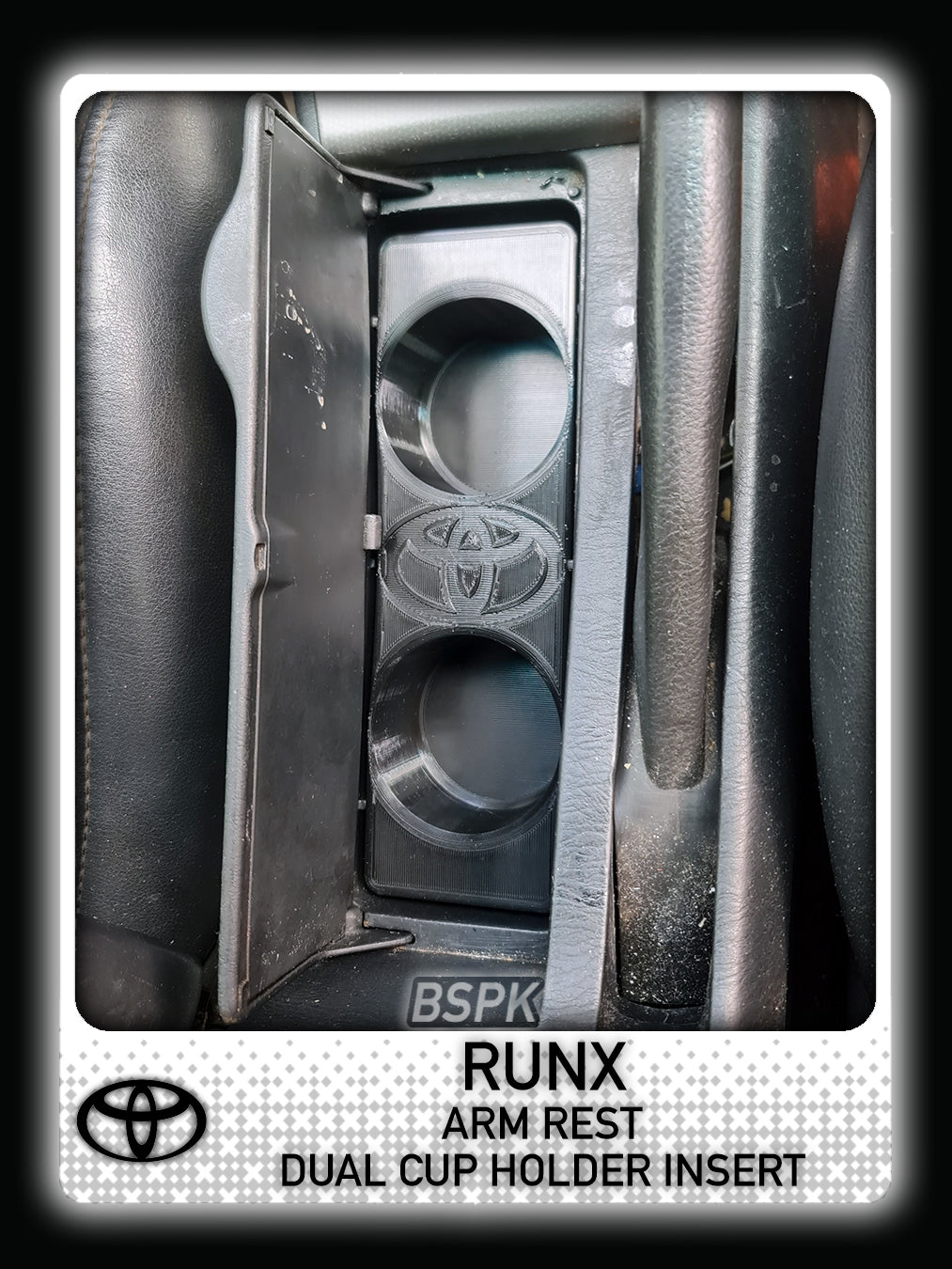 Toyota RunX - Arm Rest Cup Holder Insert
