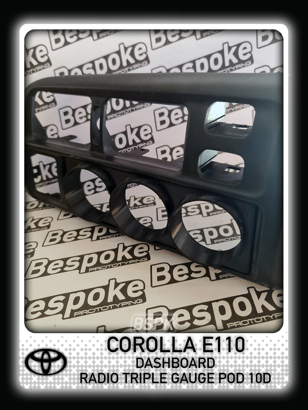 Toyota Corolla E110 - Radio Triple Gauge Pod 10D