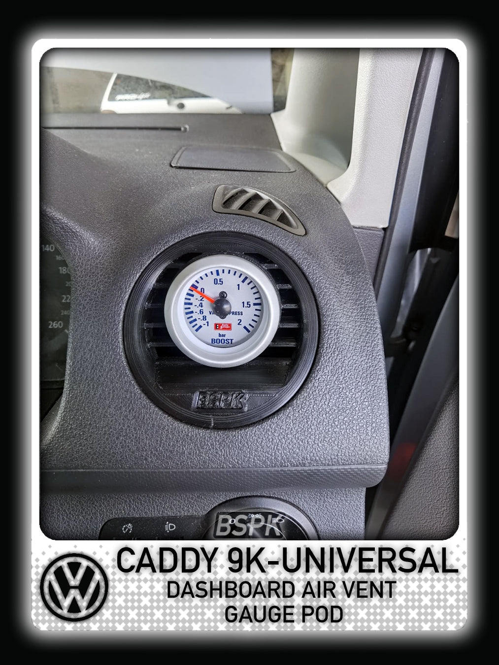 Volkswagen Caddy 2K - Air Vent Gauge Pod