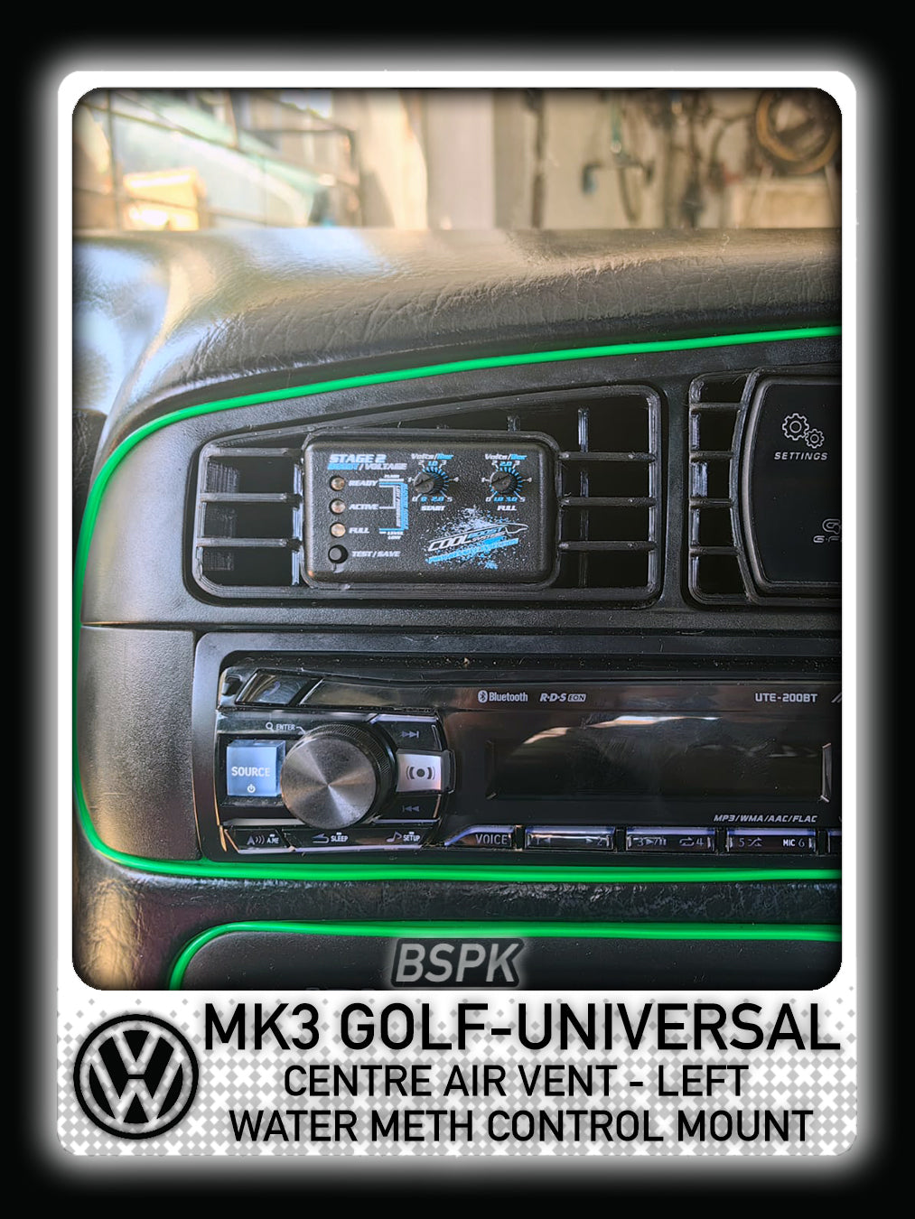 Volkswagen MK3 Golf - Centre Left Air Vent Water Meth Conroller Mount