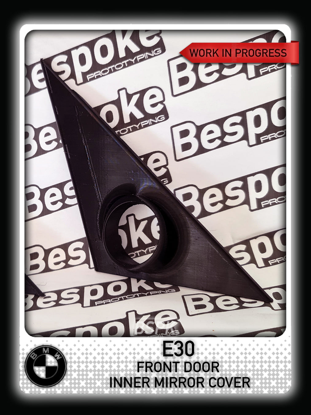 BMW E30 - Inner Door Mirror Cover Tweeter Pods