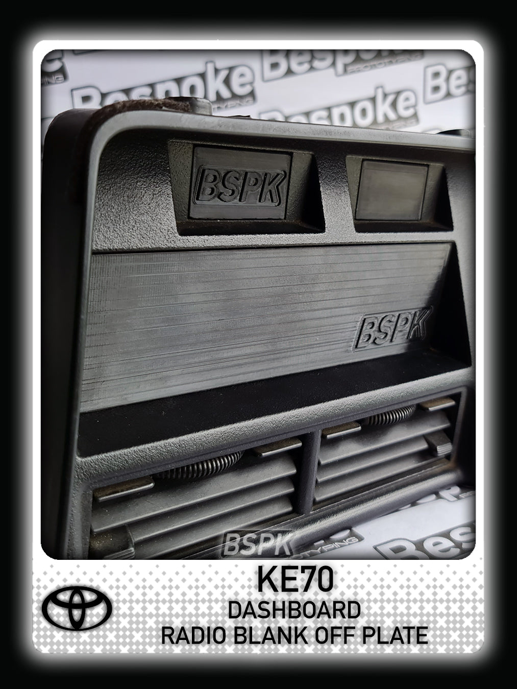 Toyota Corolla KE70 - Radio Blank Off Plate