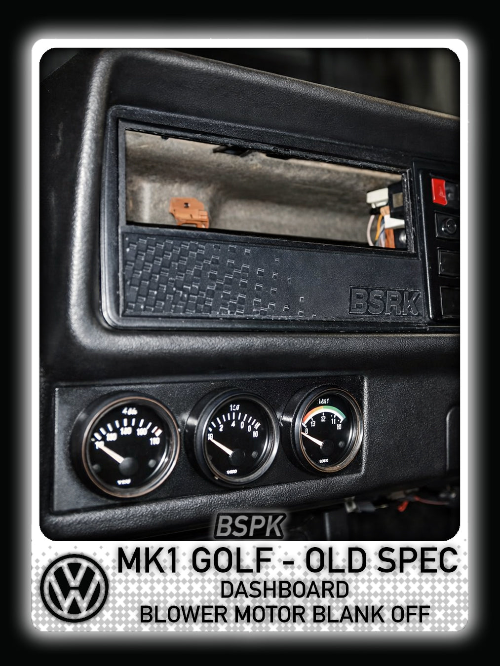 Volkswagen MK1 Golf - Old Spec - Blower Motor Blank Off Plate