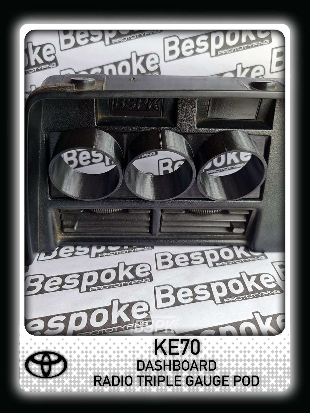 Toyota Corolla KE70 - Radio Triple Gauge Pod