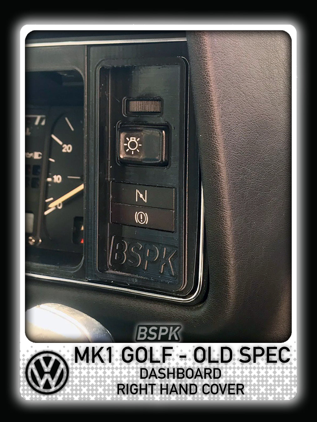 Volkswagen MK1 Golf - Old Spec - Dashboard Cover Right