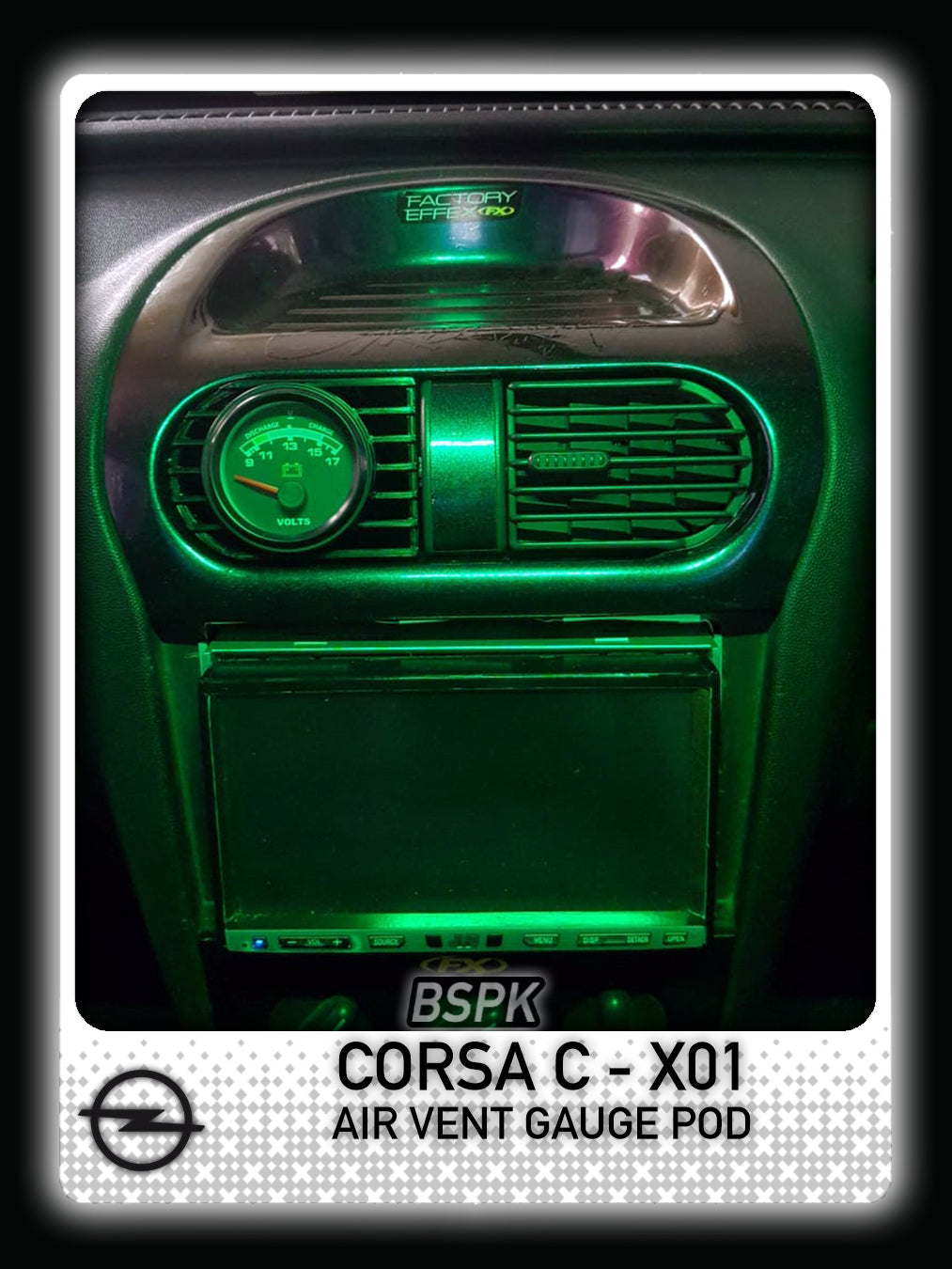 Opel Corsa C [X01]- Air Vent Gauge Pod