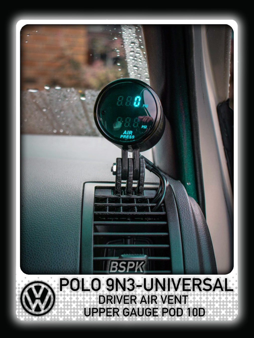 Volkswagen Polo 9N3 - Driver Upper Air Vent Gauge Pod Insert
