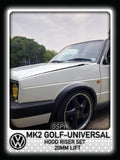 Volkswagen MK2 Golf - 20mm Hood Riser Set