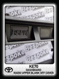 Toyota Corolla KE70 - Radio Upper Blank Off Cover