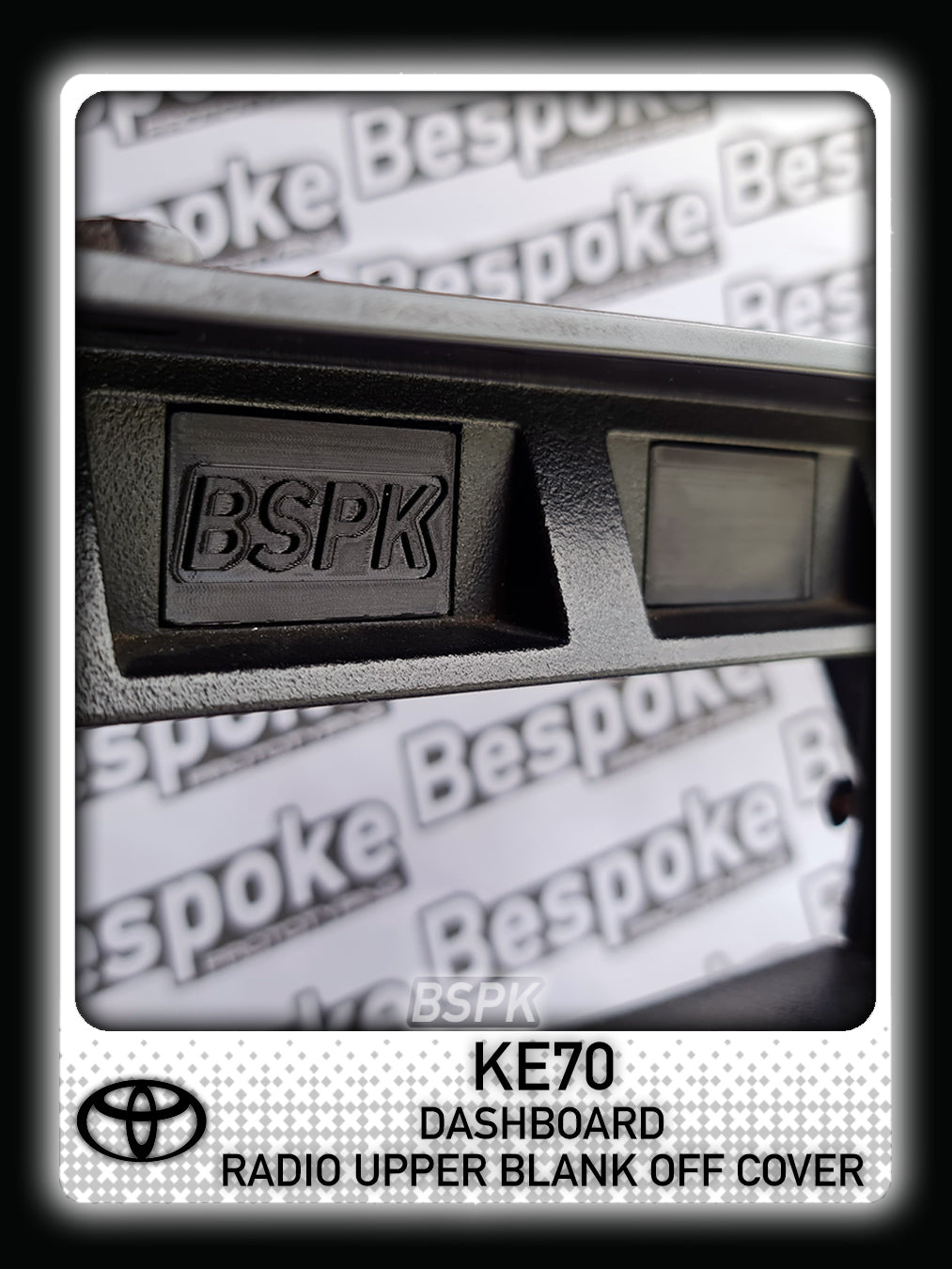 Toyota Corolla KE70 - Radio Upper Blank Off Cover