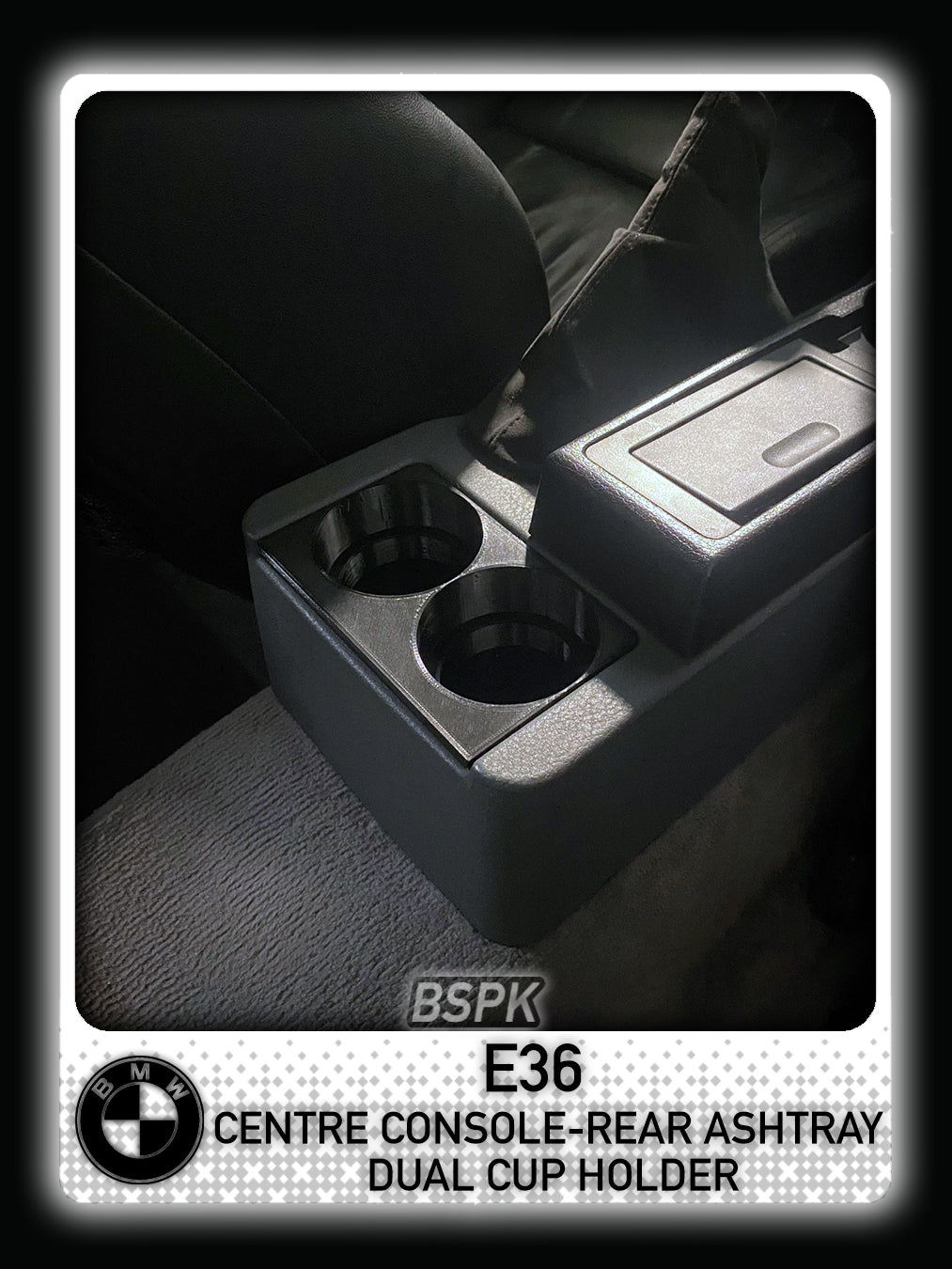 BMW E36 - Centre Console Rear Ashtray Dual Cup Holder