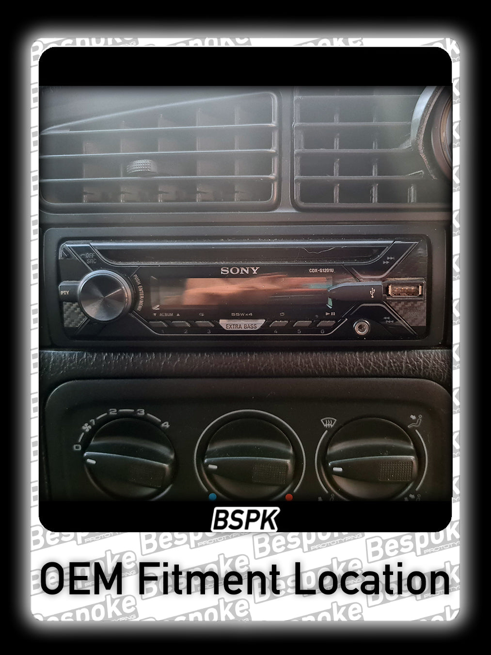 BSPK Single DIN Radio Gauge Pod
