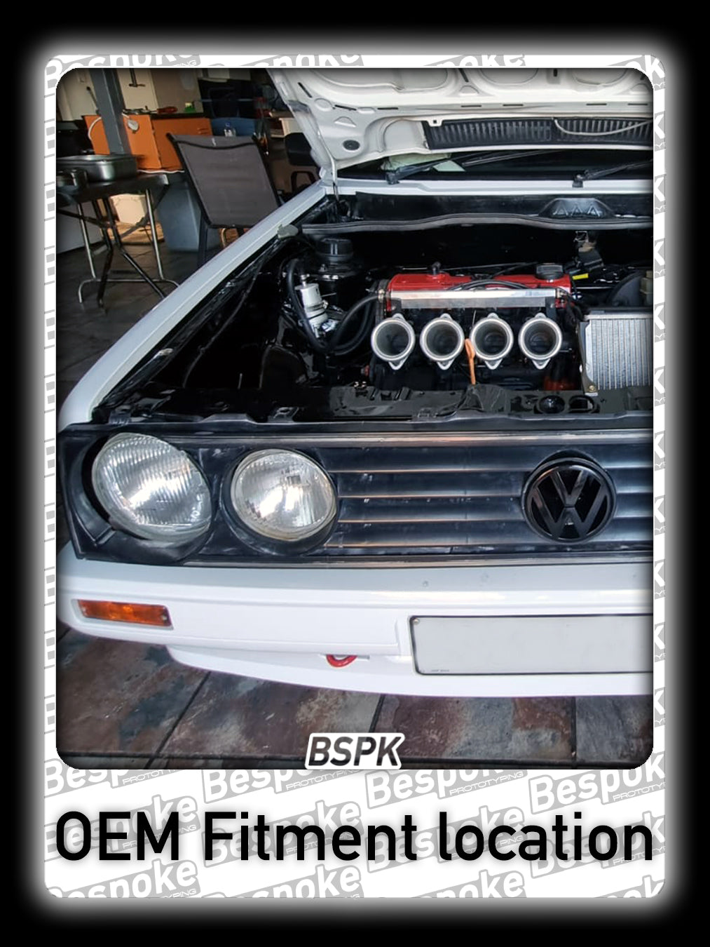 Volkswagen MK1 Golf - Universal - Spotlight Replacement Adapted Intake