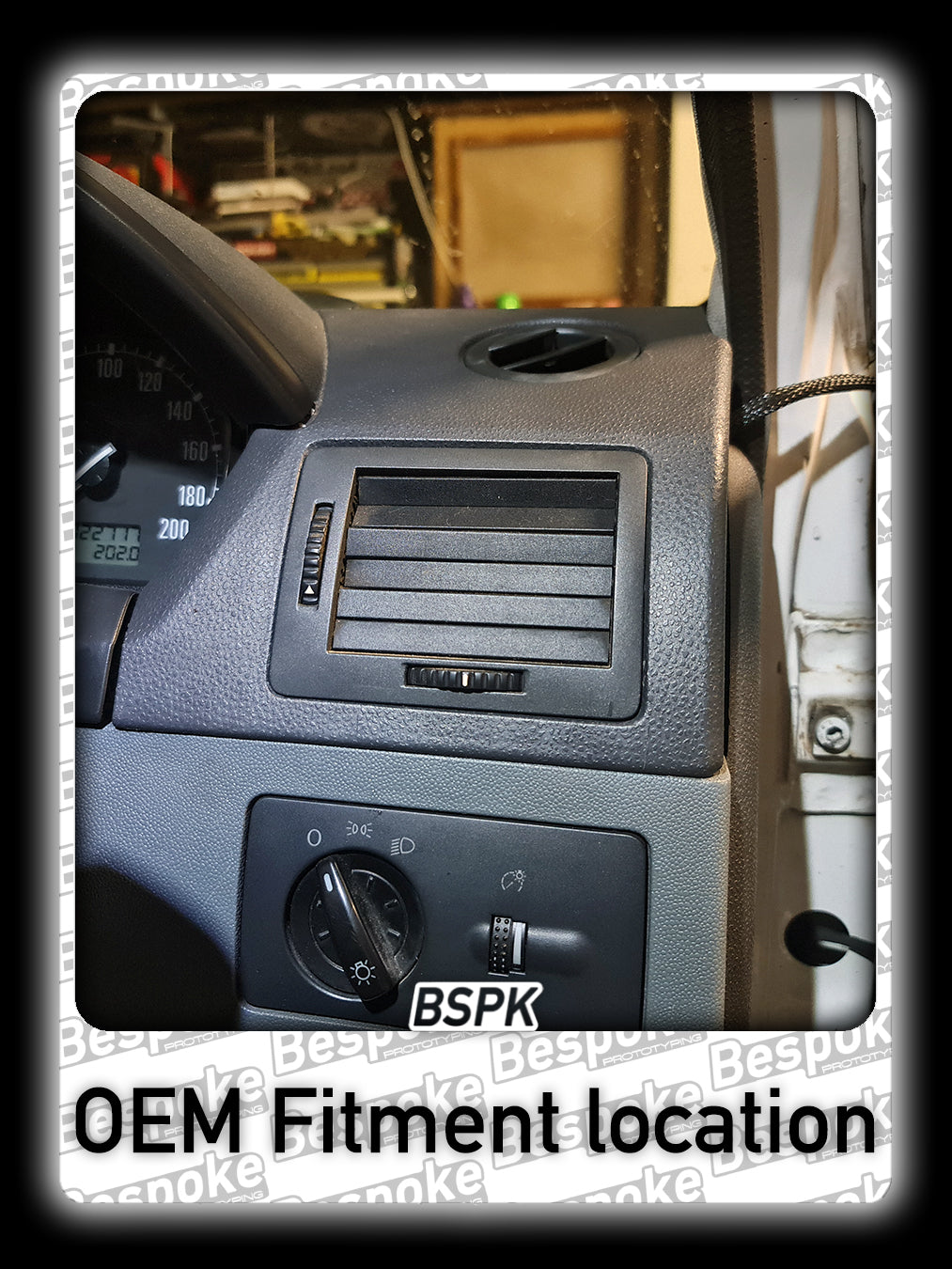 Volkswagen MK1 Golf - New Spec - Driver Side Air Vent Gauge Pod 10°