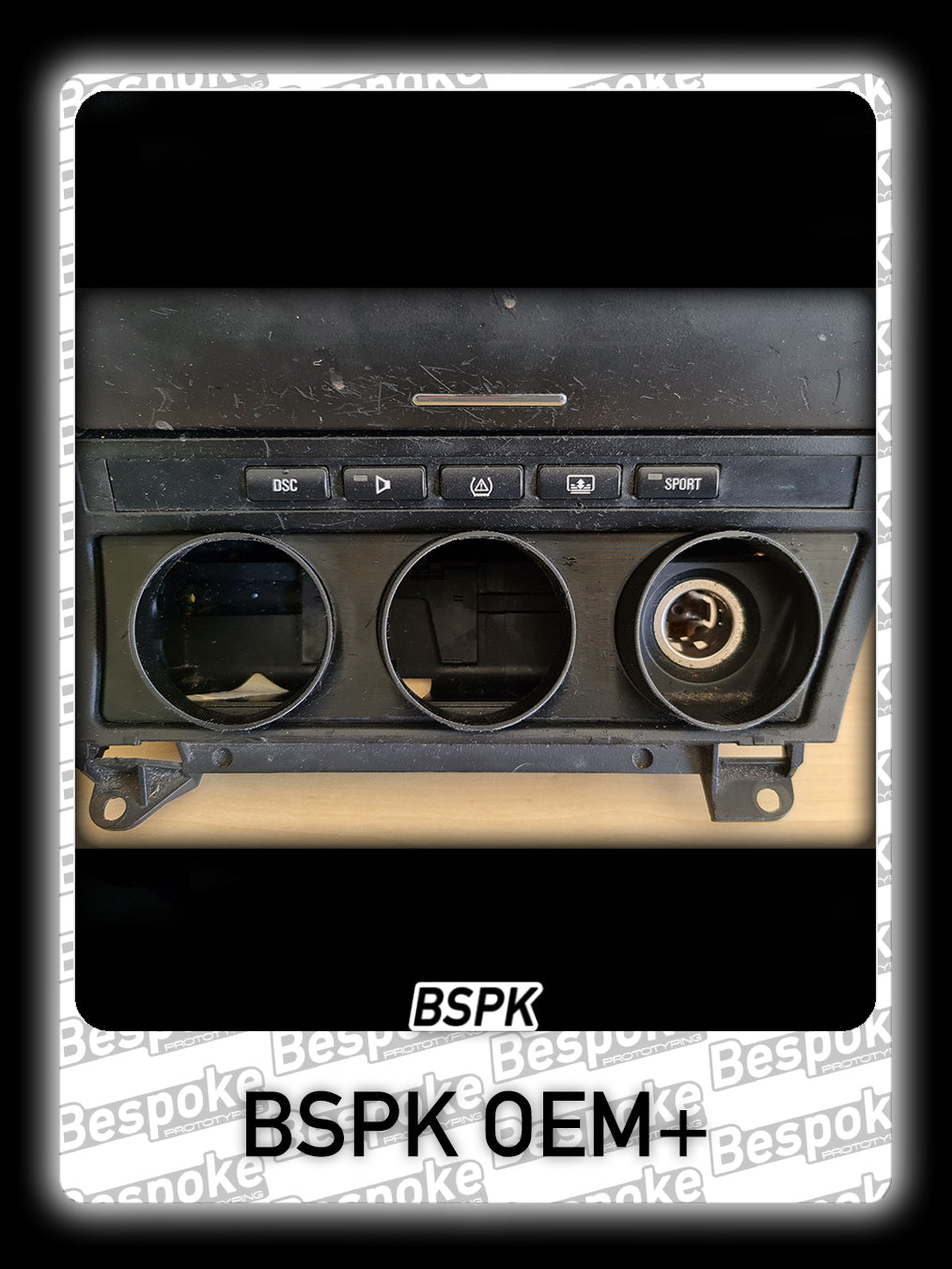 BMW E46 - Dashboard Ashtray Triple Gauge Pod Insert 10°