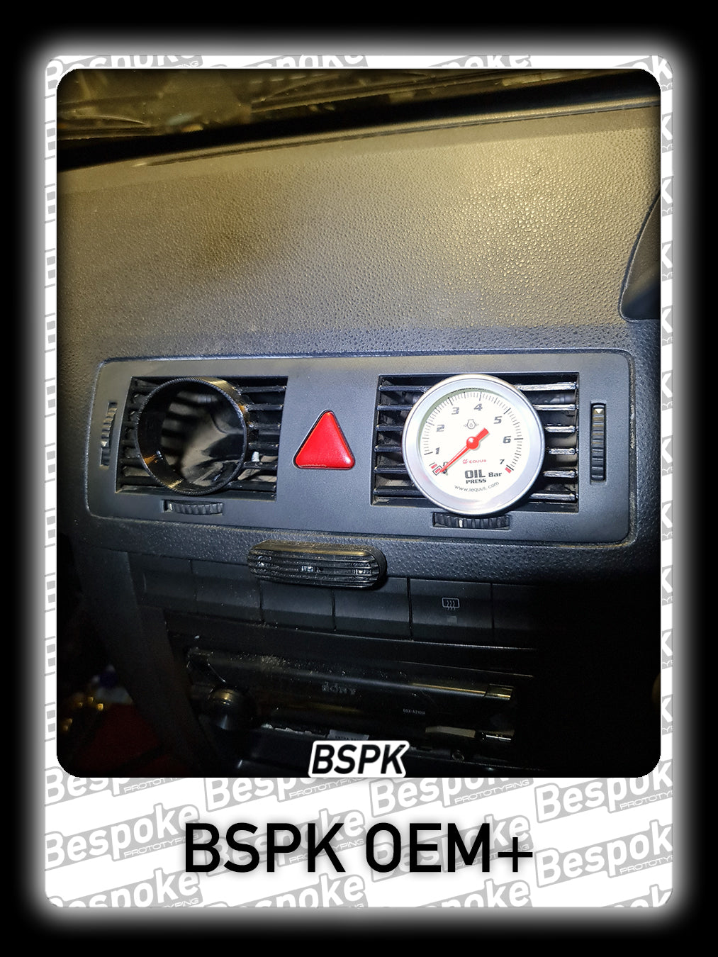 Volkswagen MK1 Golf - New Spec - Centre Air Vent Gauge Pod Insert 10°