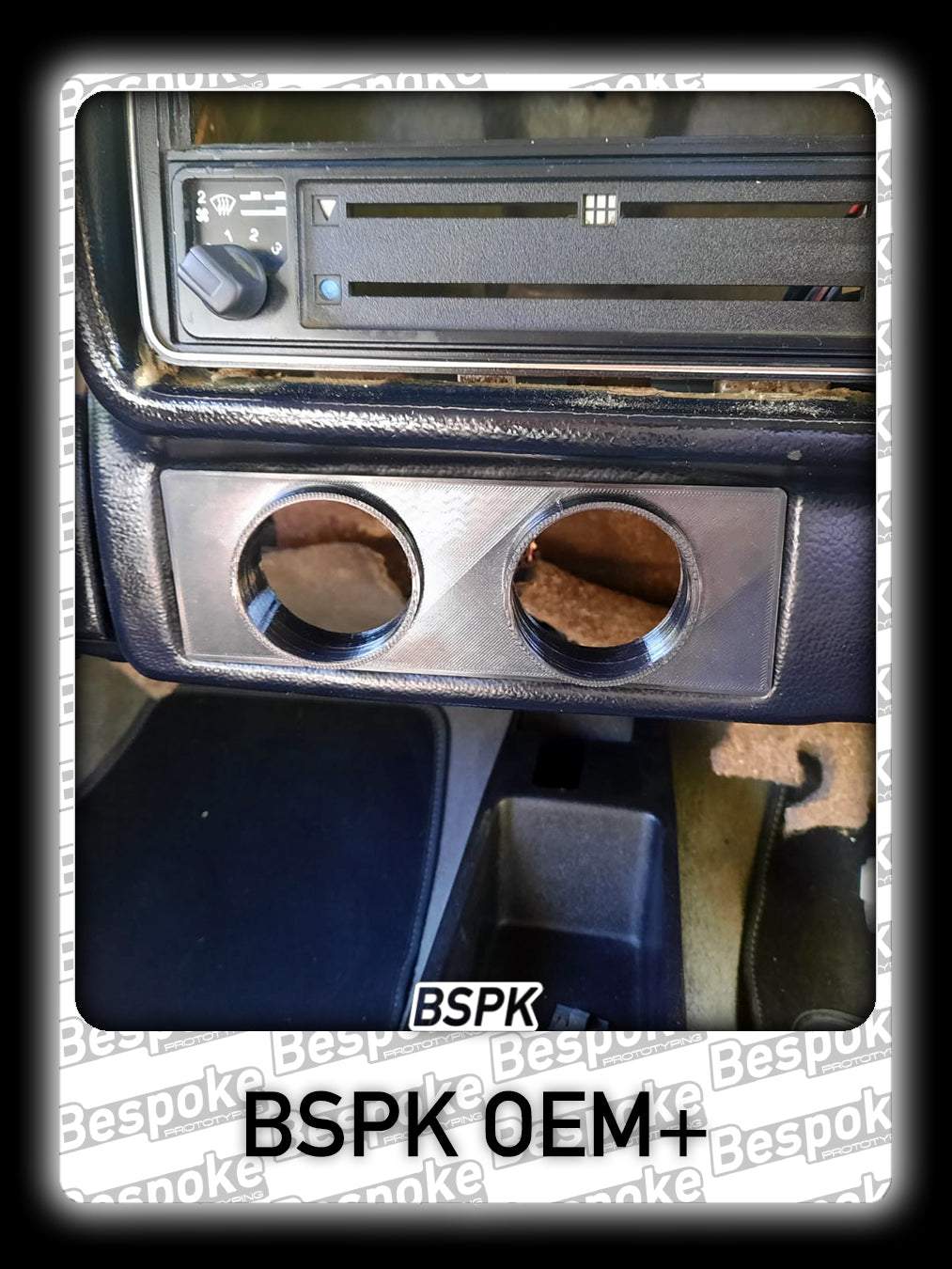 Volkswagen MK1 Golf - Old Spec - Centre Air Vent DualGauge Pod 10° Solid