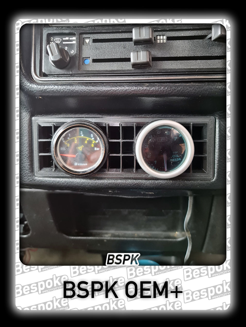 Volkswagen MK1 Golf - Old Spec - Centre Air Vent Dual Gauge Pod 10° Vented
