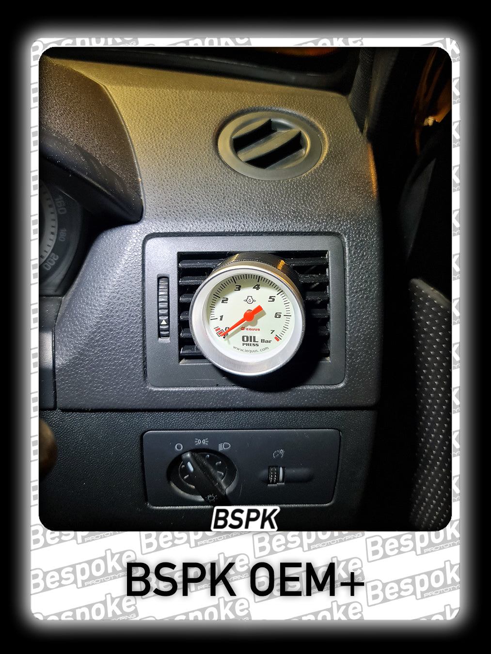 Volkswagen MK1 Golf - New Spec - Driver Side Air Vent Gauge Pod Insert 10°