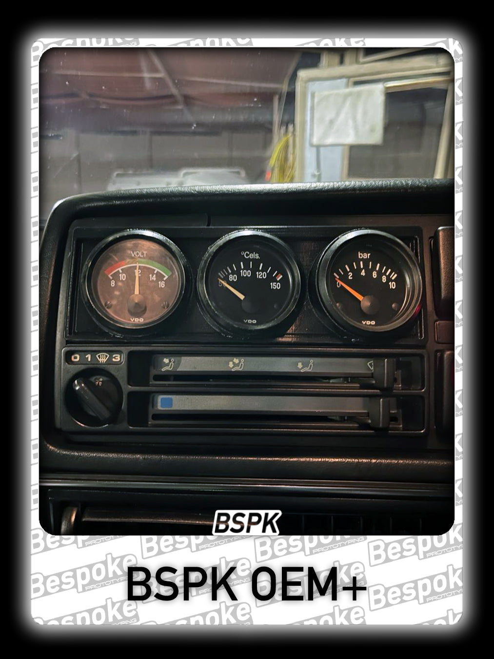 Volkswagen MK2 Golf - Radio Triple Gauge Pod 10°